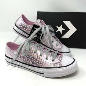 🌸Sale🌸 Converse Chuck Taylor AS Low Canvas Pink Silver Women's Size 7 669705F